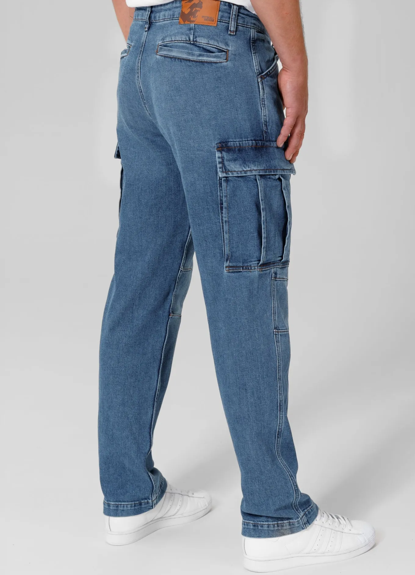 DEERHORN Cargo Classic Wash Jeans