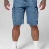 Denim cargo shorts Classic Wash Deerhorn