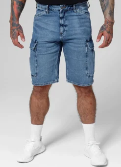 Denim cargo shorts Classic Wash Deerhorn