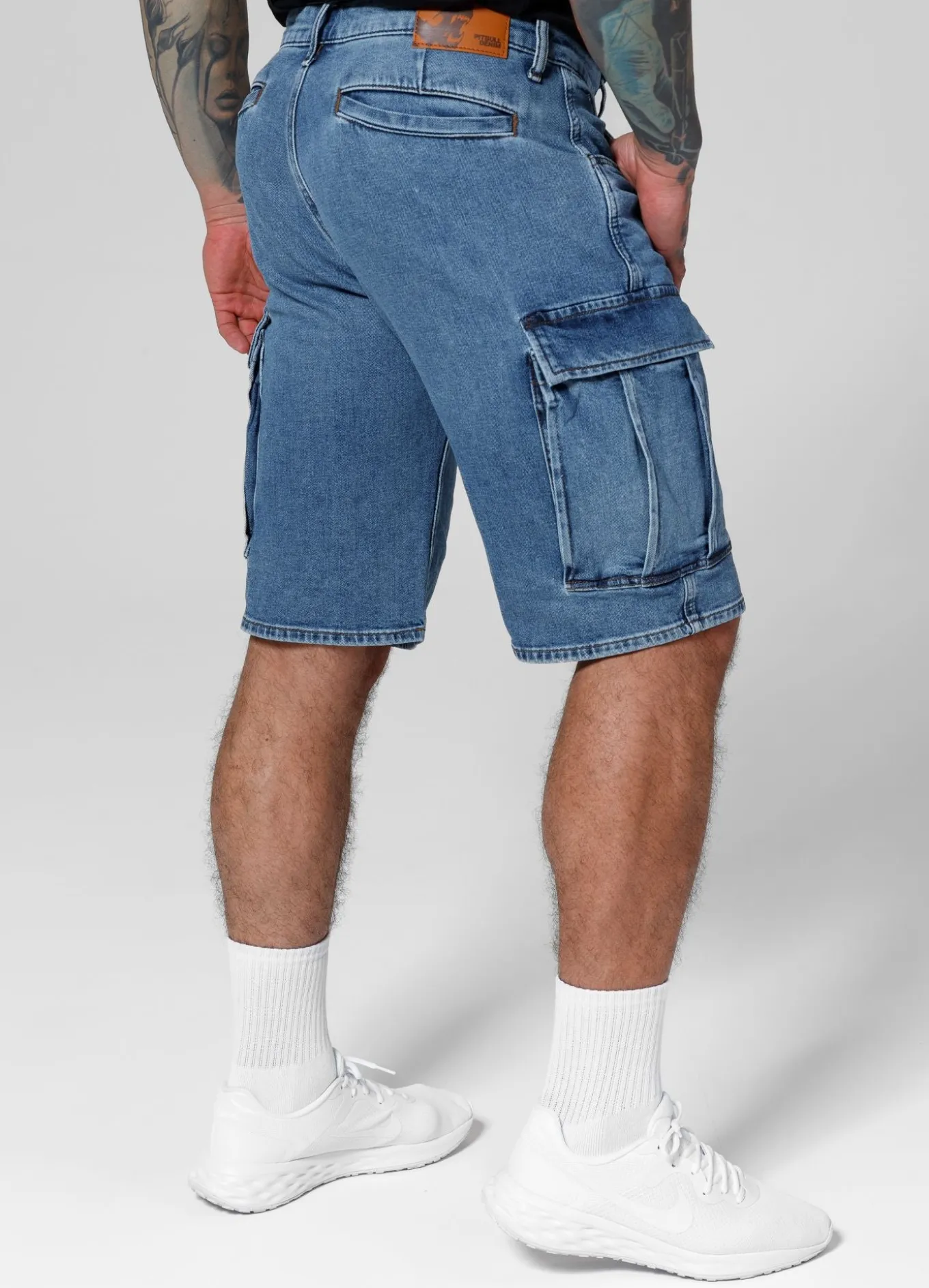Denim cargo shorts Classic Wash Deerhorn