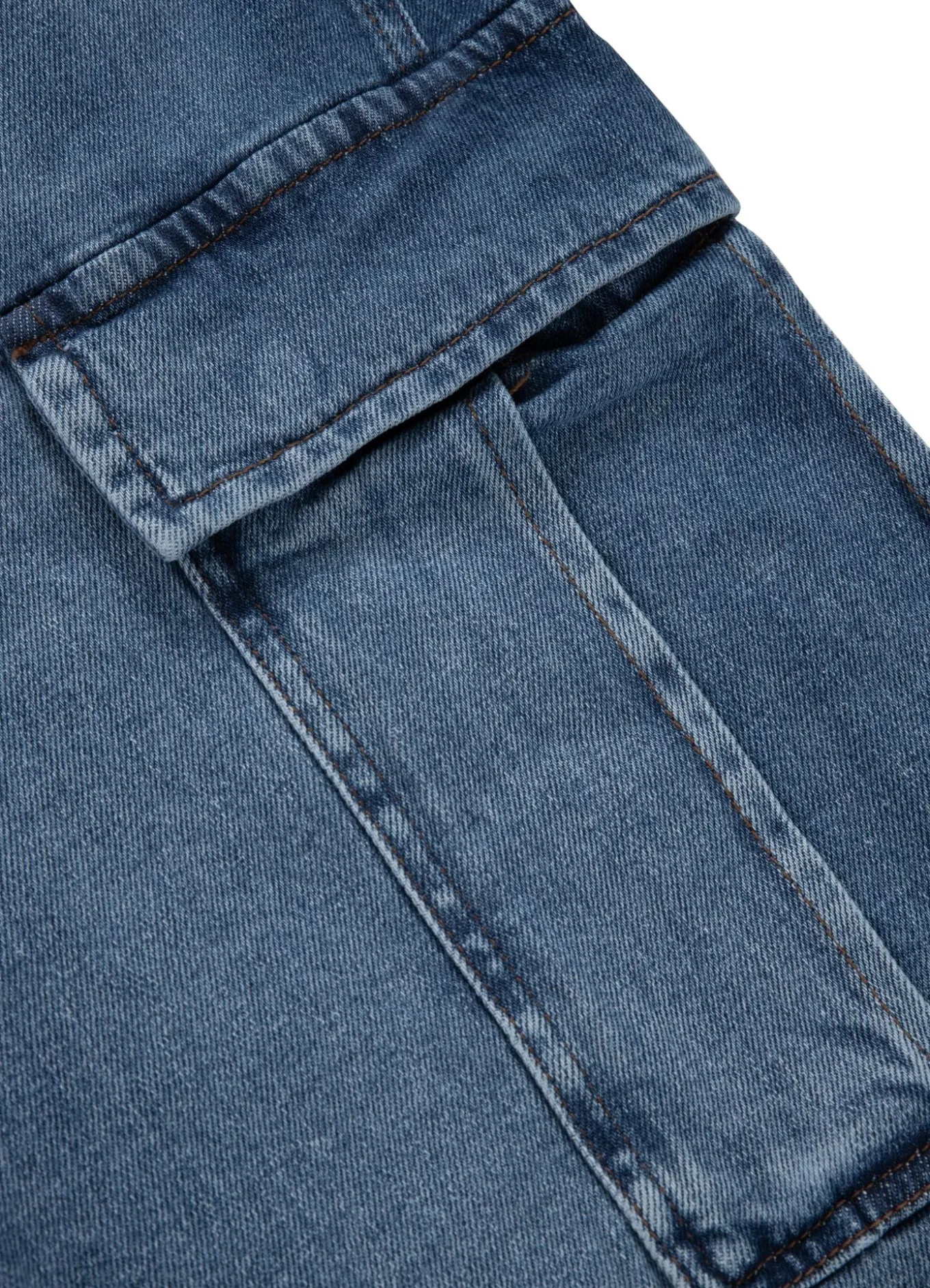 Denim cargo shorts Classic Wash Deerhorn