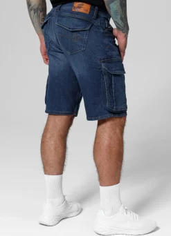 Denim cargo shorts Navy Wash Longspur