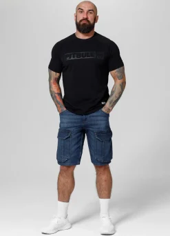 Denim cargo shorts Navy Wash Longspur