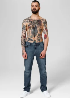 HIGHLANDER Long Medium Wash Jeans