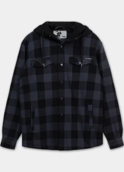 Hooded Padded Flannel Shirt Pioneer