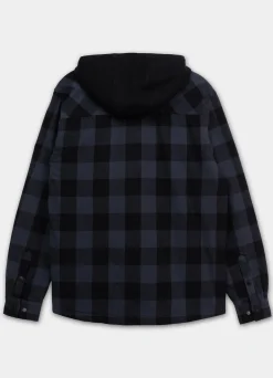 Hooded Padded Flannel Shirt Pioneer