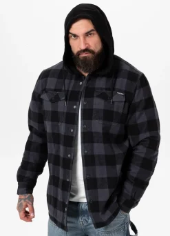 Hooded Padded Flannel Shirt Pioneer