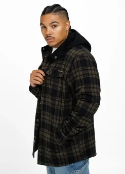 Hooded Padded Flannel Shirt Pioneer