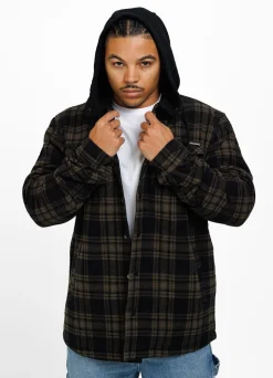 Hooded Padded Flannel Shirt Pioneer