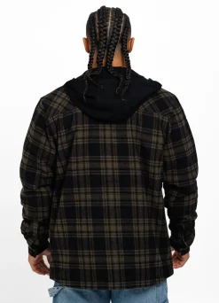 Hooded Padded Flannel Shirt Pioneer