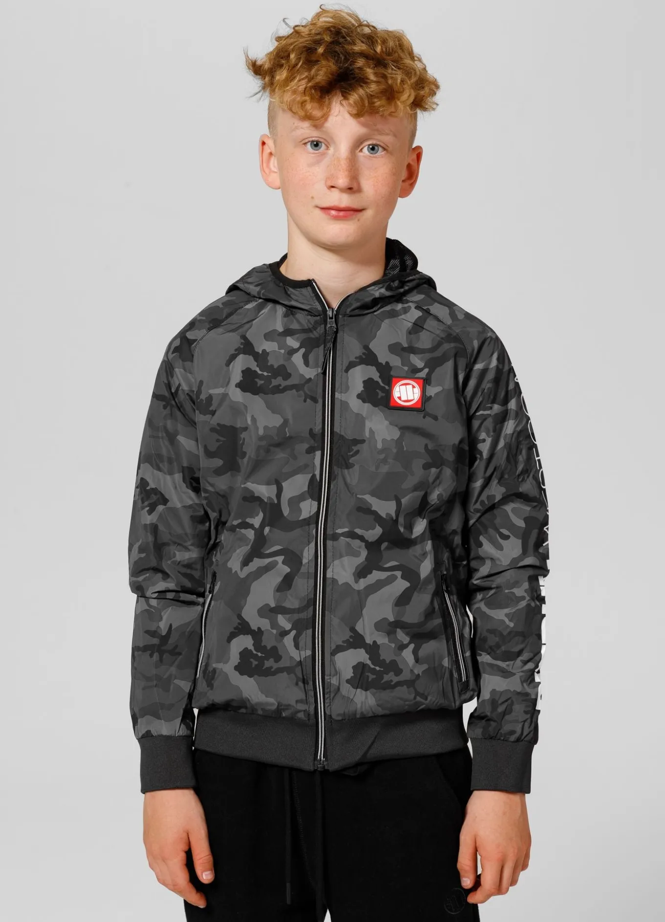 Kids transitional hooded jacket Athletic Sleeve Junior