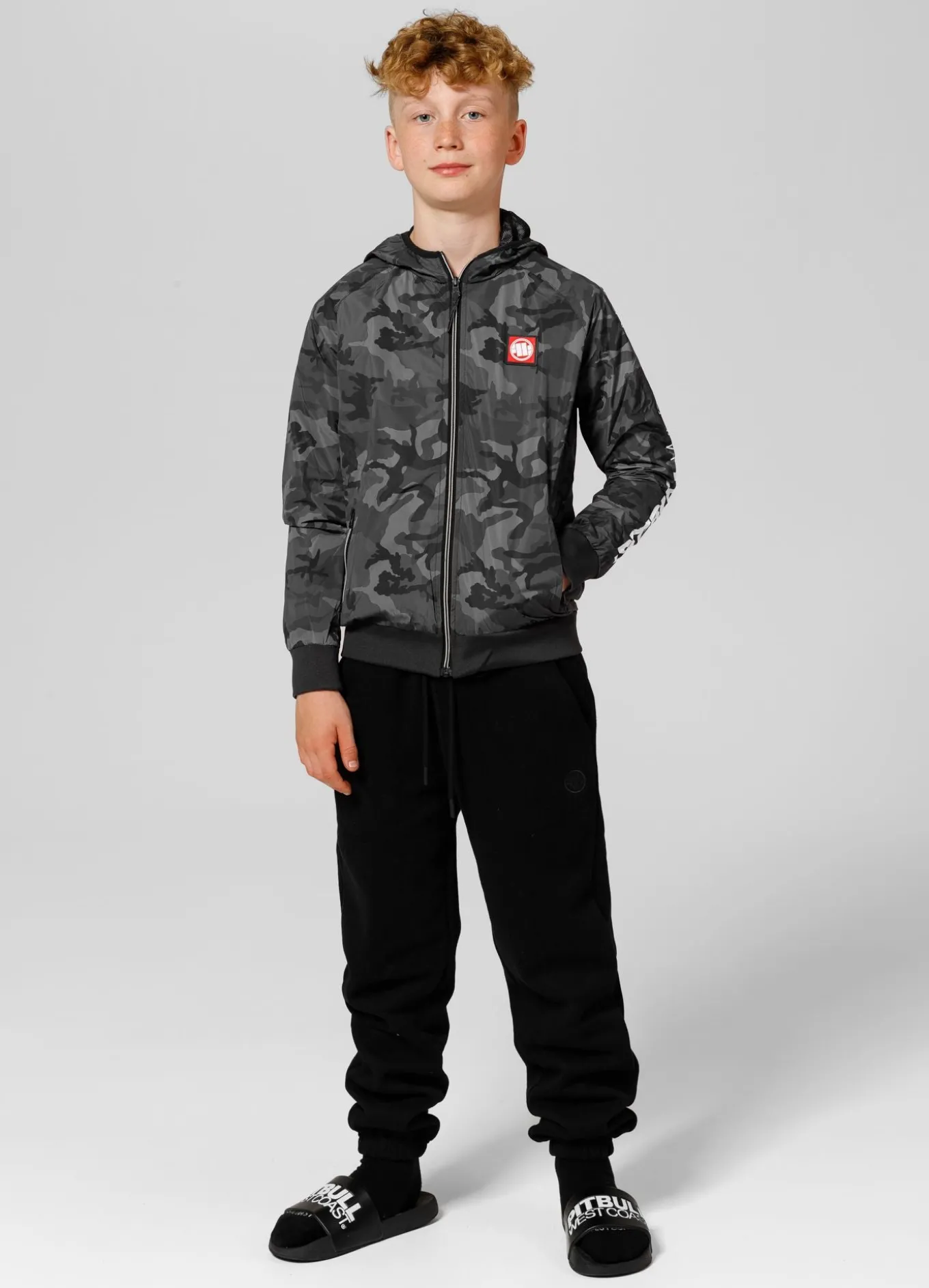 Kids transitional hooded jacket Athletic Sleeve Junior