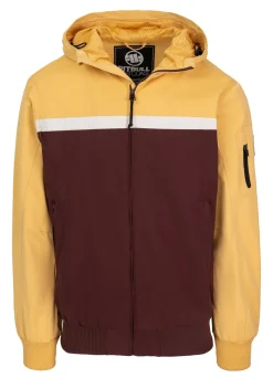 Men's hooded jacket 2 Color Longwood - Yellow/Burgundy