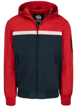 Men's hooded jacket 2 Color Longwood - Red/Navy