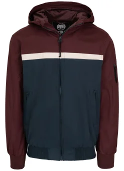 Men's hooded jacket 2 Color Longwood - Burgundy/Navy