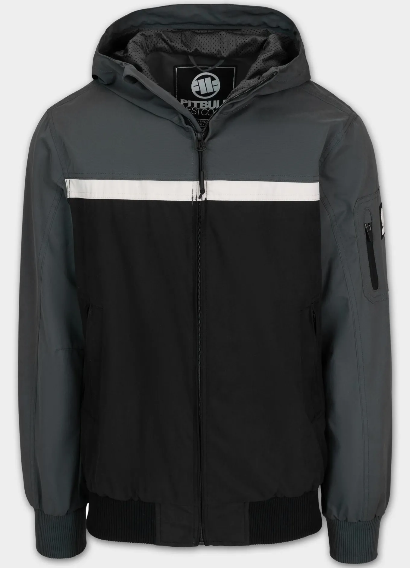 Men's hooded jacket 2 Color Longwood - Gray/Black