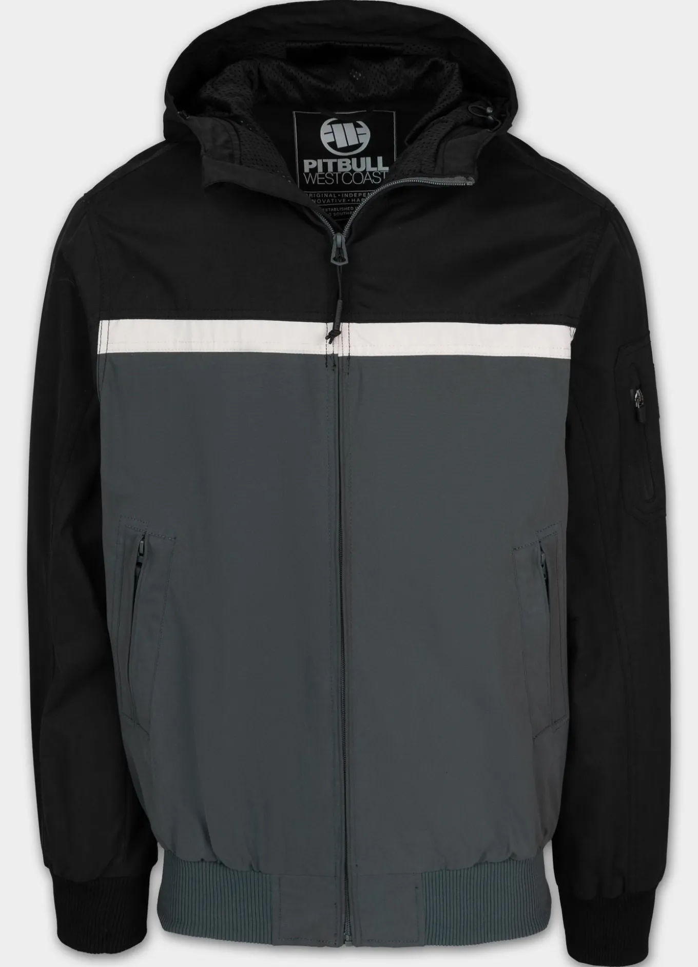 Men's hooded jacket 2 Color Longwood - Black/Gray