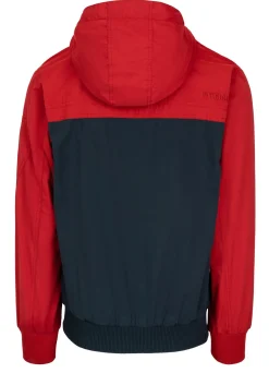 Men's hooded jacket 2 Color Longwood - Red/Navy