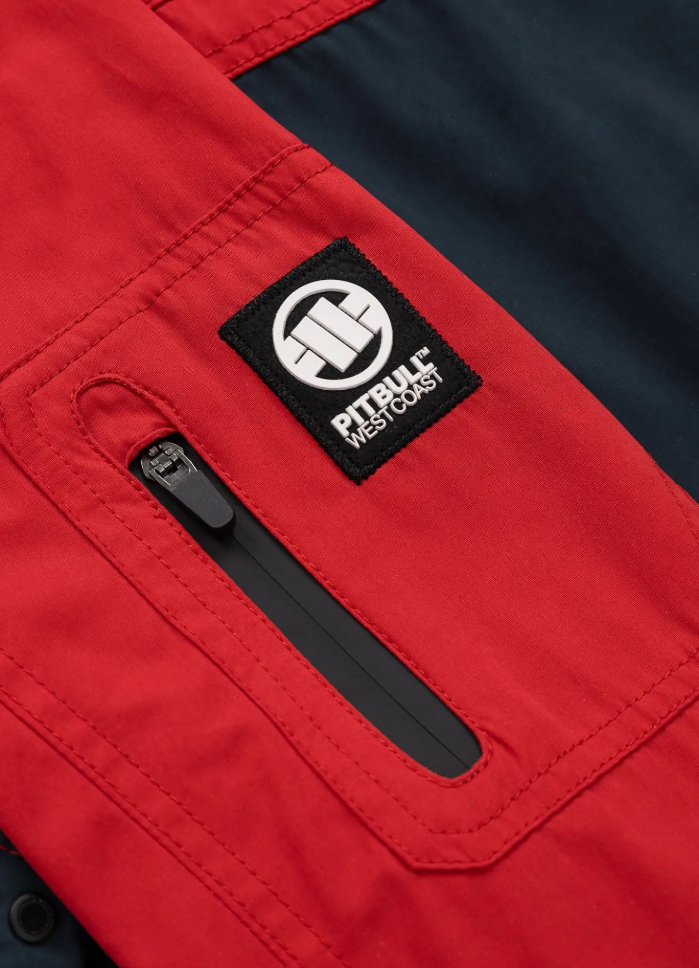 Men's hooded jacket 2 Color Longwood - Red/Navy
