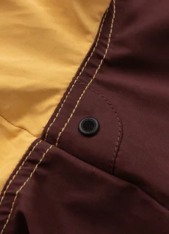 Men's hooded jacket 2 Color Longwood - Yellow/Burgundy