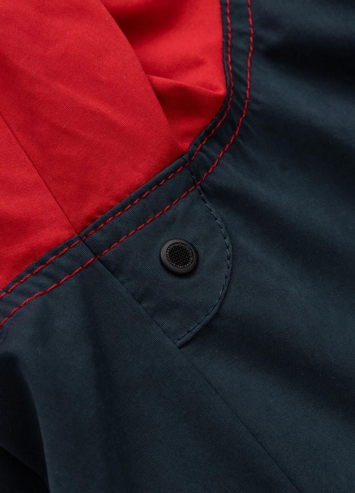 Men's hooded jacket 2 Color Longwood - Red/Navy