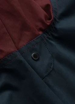 Men's hooded jacket 2 Color Longwood - Burgundy/Navy