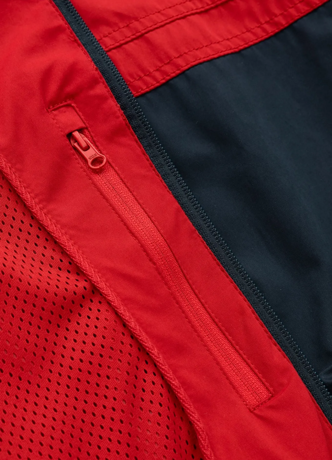 Men's hooded jacket 2 Color Longwood - Red/Navy