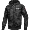 Men's hooded jacket Athletic Logo - All Black Camo