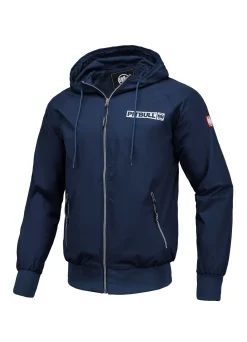 Men's hooded jacket Athletic Logo - Navy