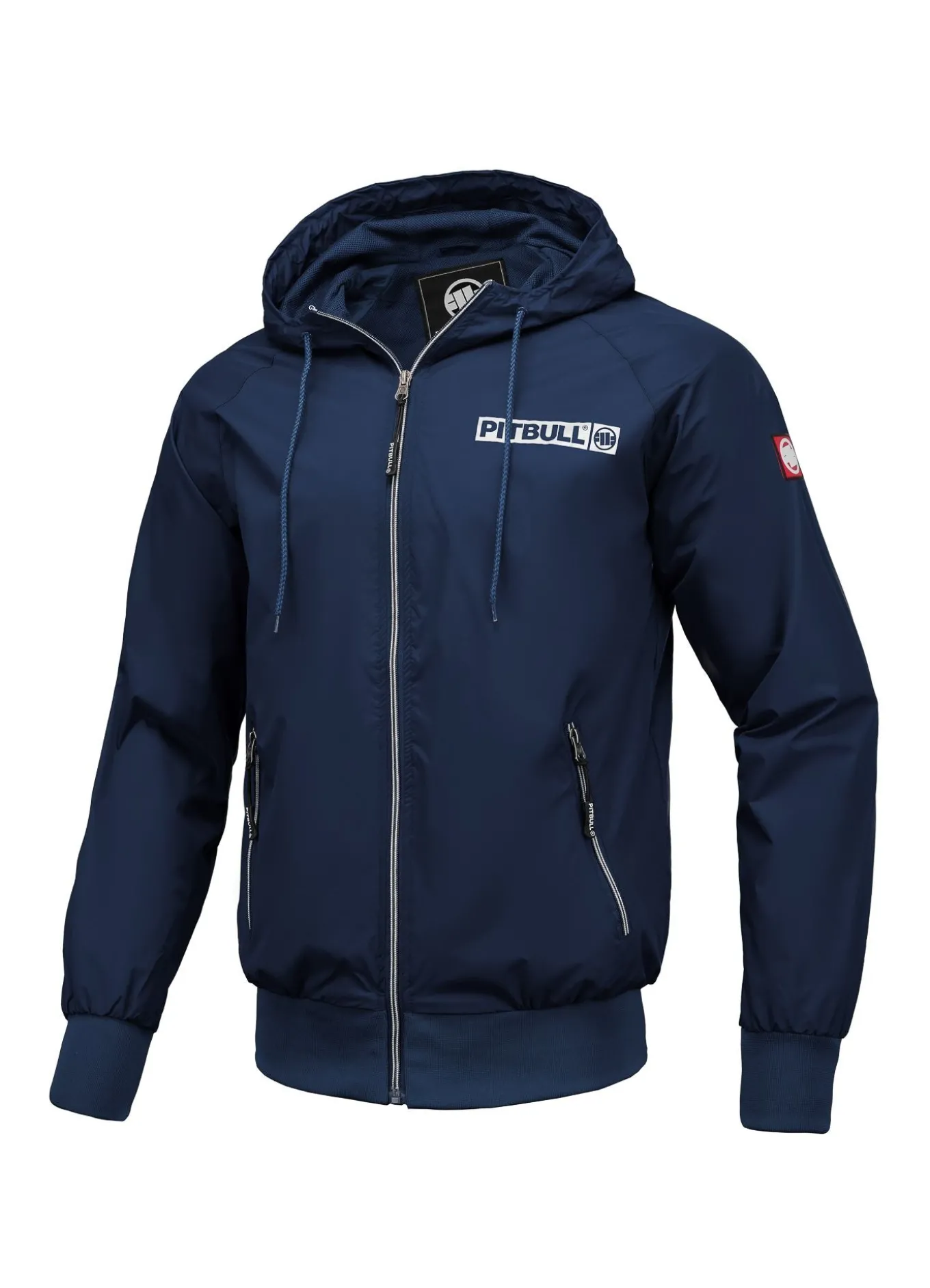 Men's hooded jacket Athletic Logo - Navy