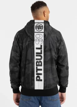 Men's hooded jacket Athletic Hilltop - All Black Camo