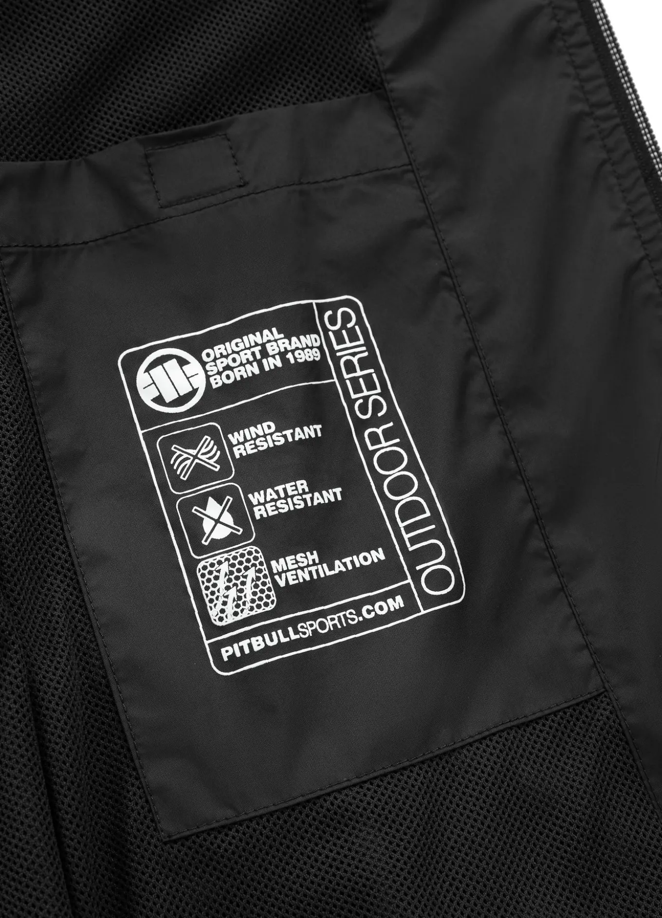 Men's hooded jacket Athletic Logo - Black