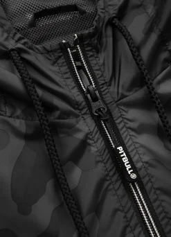 Men's hooded jacket Athletic Logo - All Black Camo