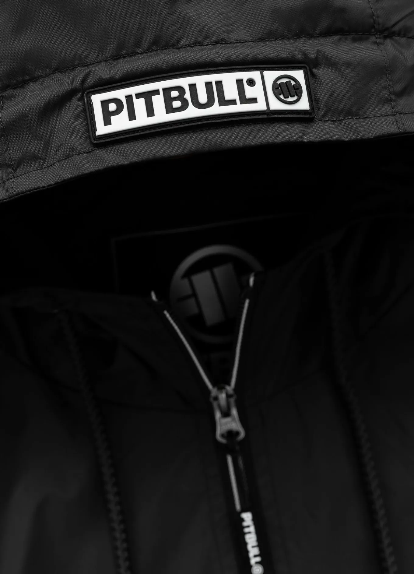 Men's hooded jacket Athletic Logo - Black