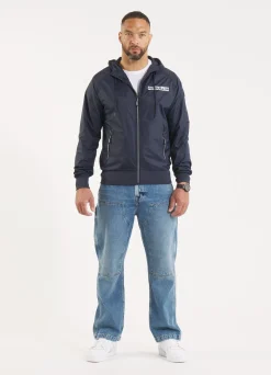 Men's hooded jacket Athletic Logo - Navy