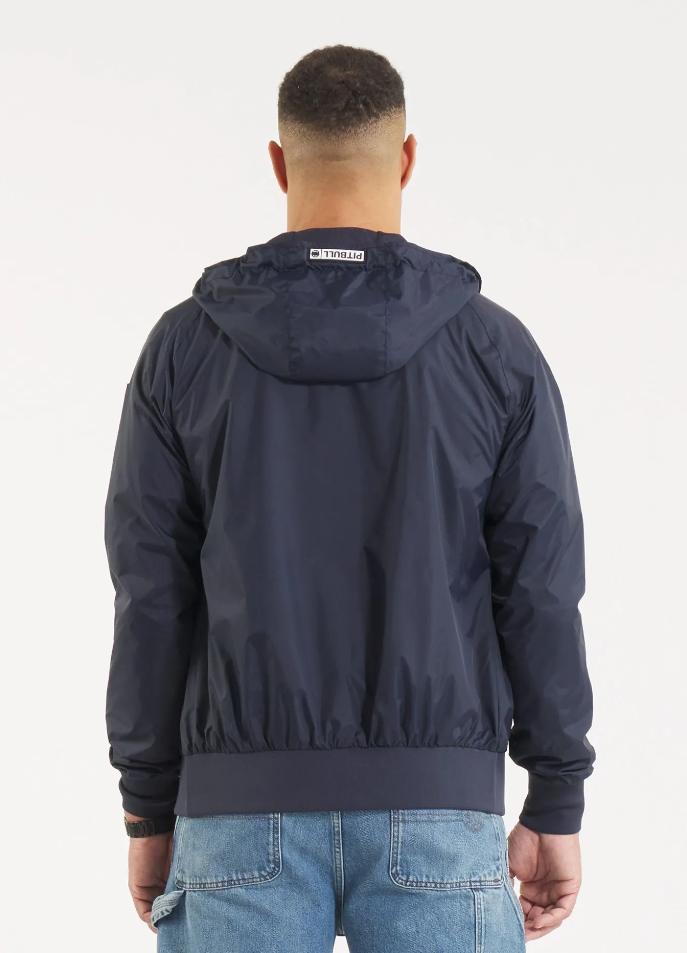 Men's hooded jacket Athletic Logo - Navy