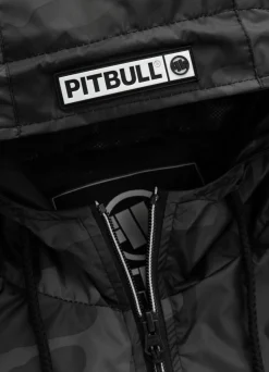 Men's hooded jacket Athletic Logo - All Black Camo