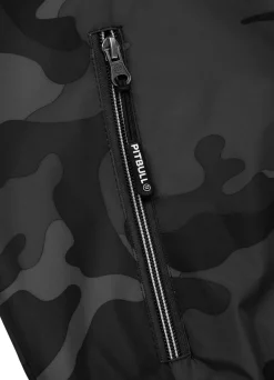 Men's hooded jacket Athletic Logo - All Black Camo