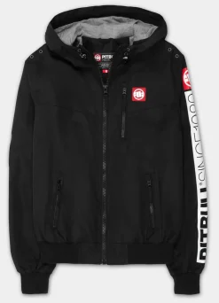 Men's hooded jacket Cabrillo Summer - Black
