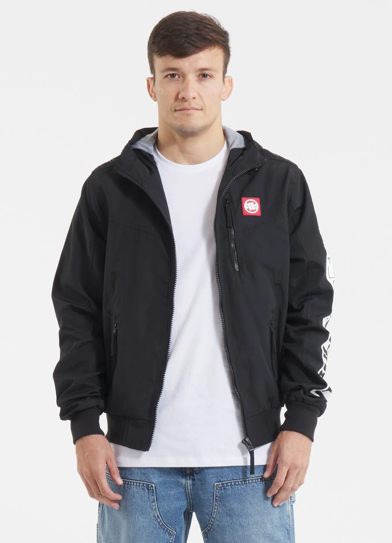Men's hooded jacket Cabrillo Summer - Black