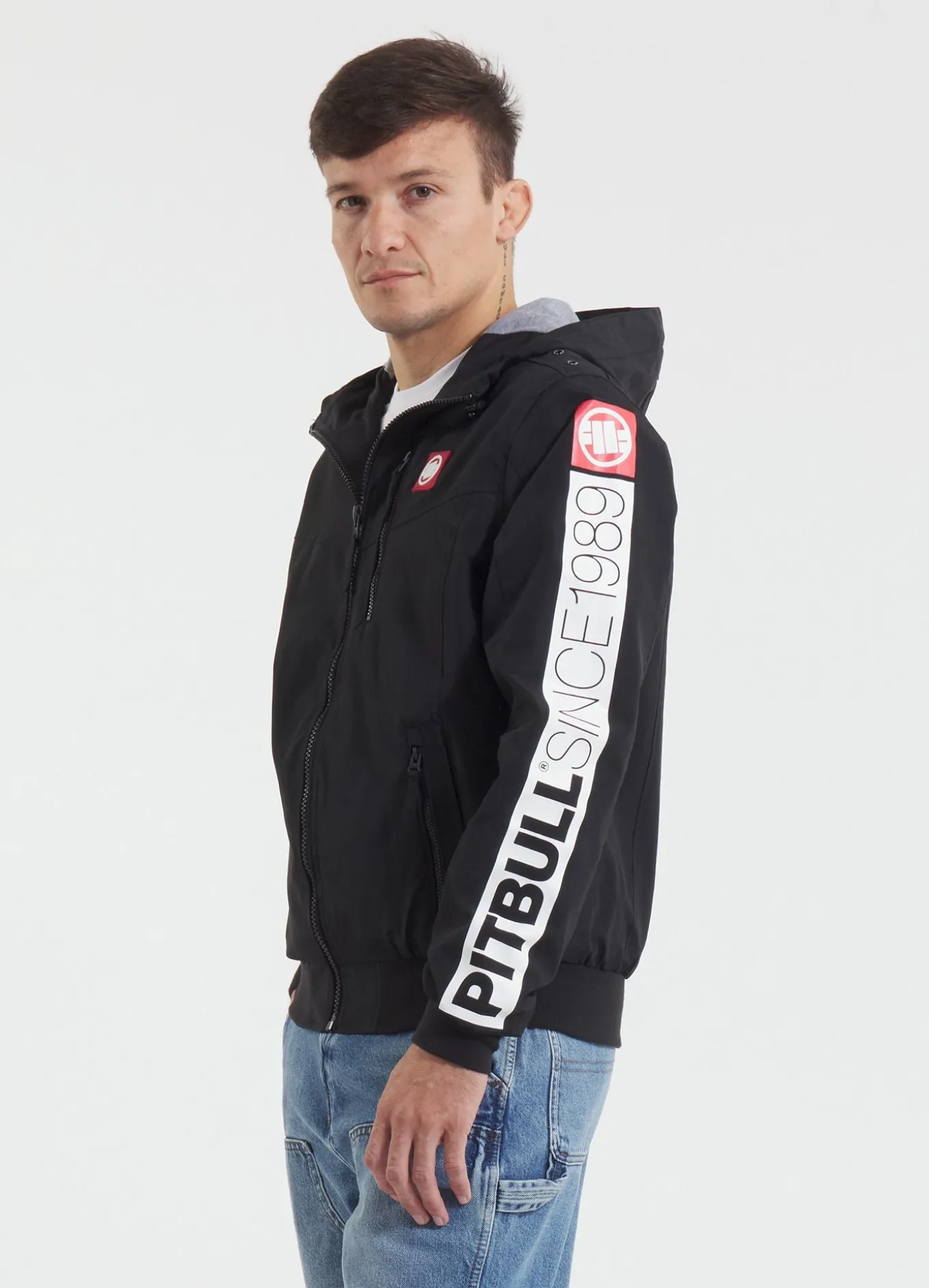 Men's hooded jacket Cabrillo Summer - Black