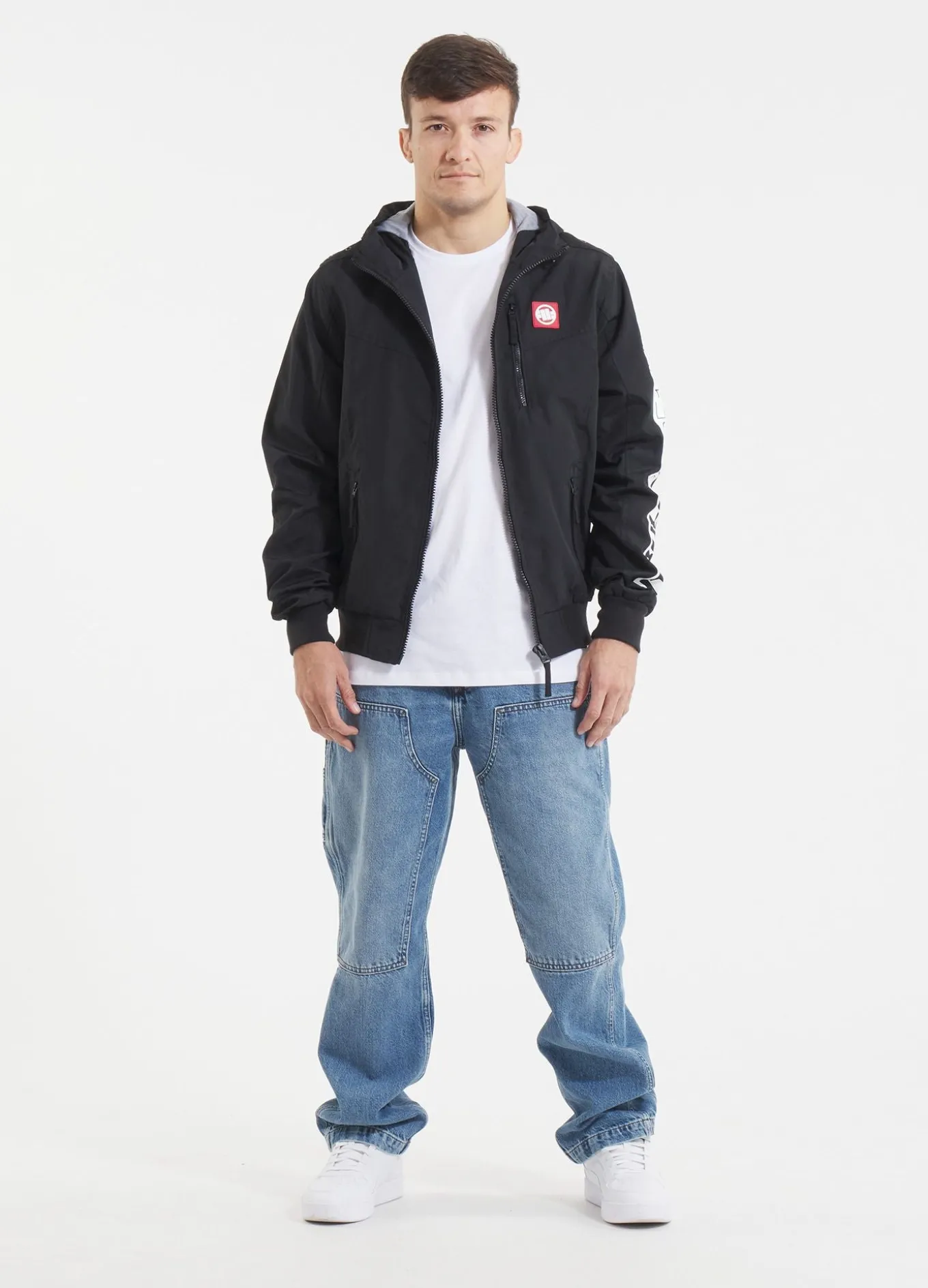 Men's hooded jacket Cabrillo Summer - Black