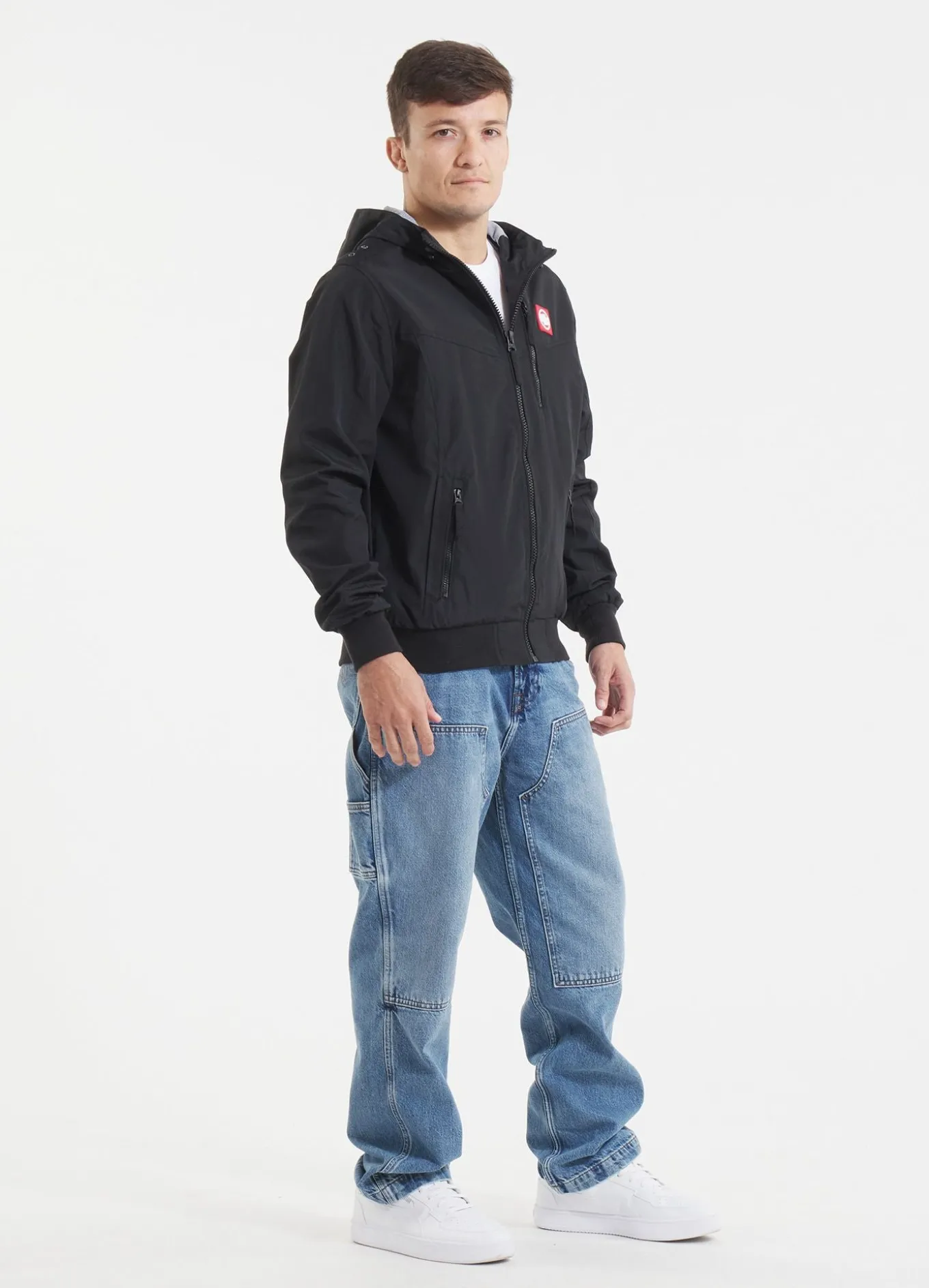 Men's hooded jacket Cabrillo Summer - Black