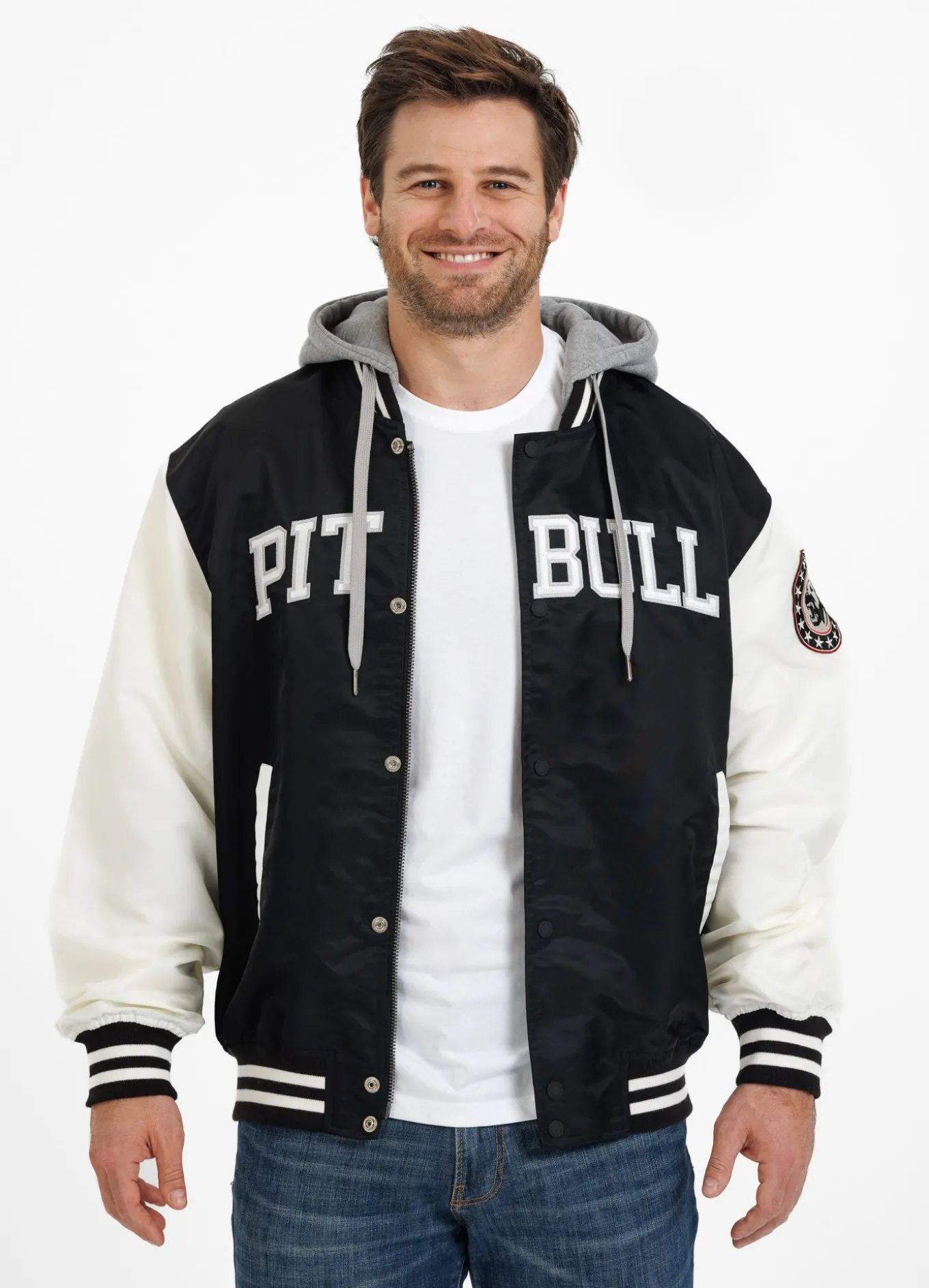 Men's hooded jacket Falcon Ridge - Black