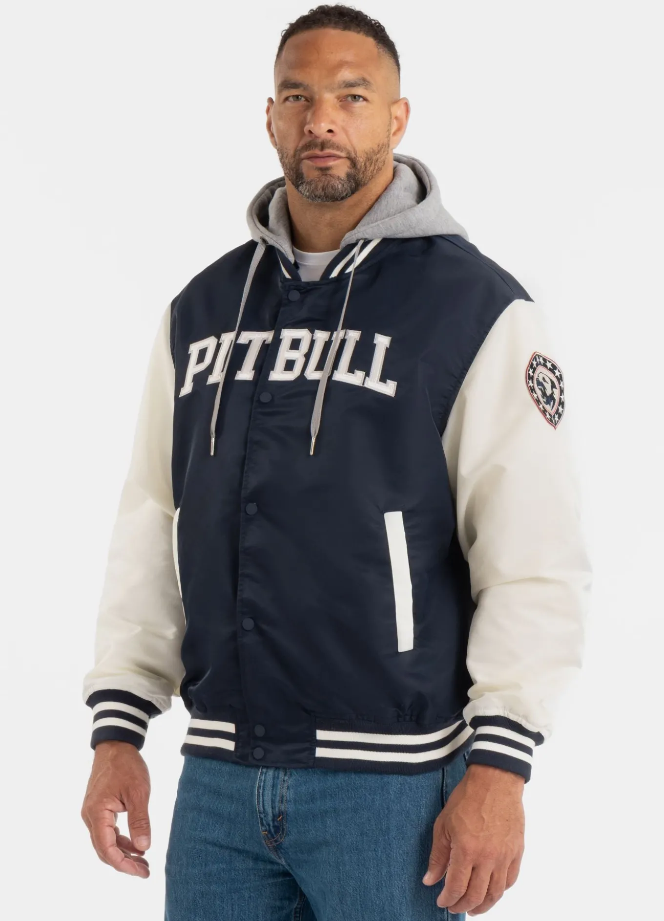 Men's hooded jacket Falcon Ridge - Navy