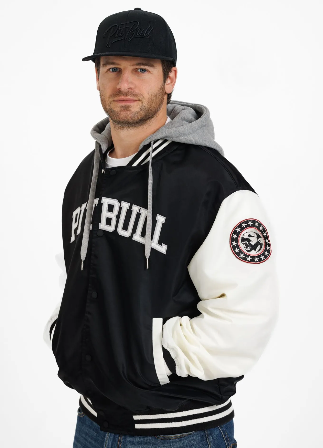 Men's hooded jacket Falcon Ridge - Black