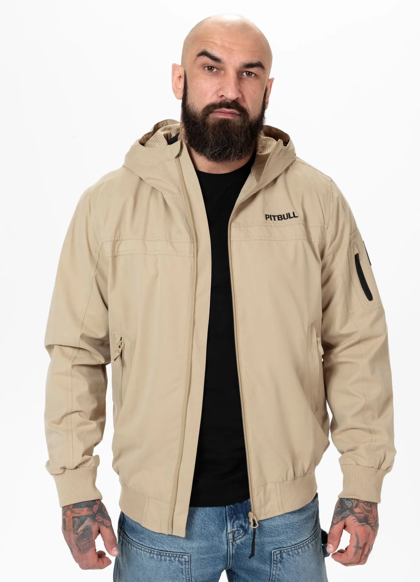 Men's hooded jacket Longwood - Sand