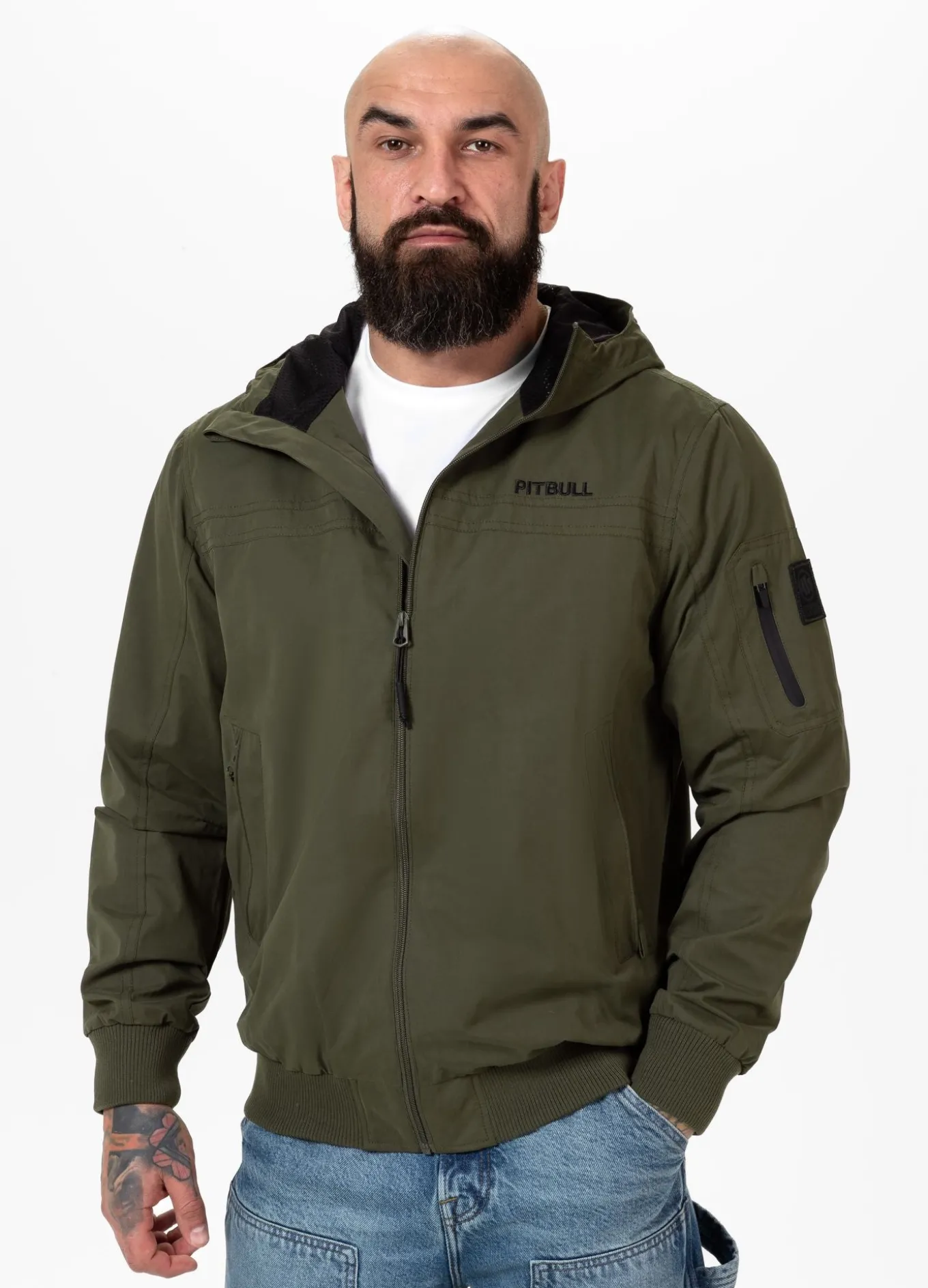 Men's hooded jacket Longwood - Olive