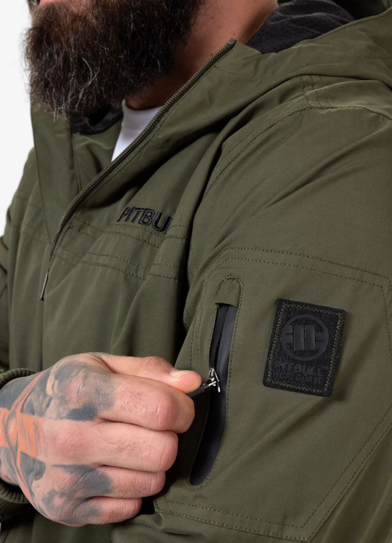 Men's hooded jacket Longwood - Olive