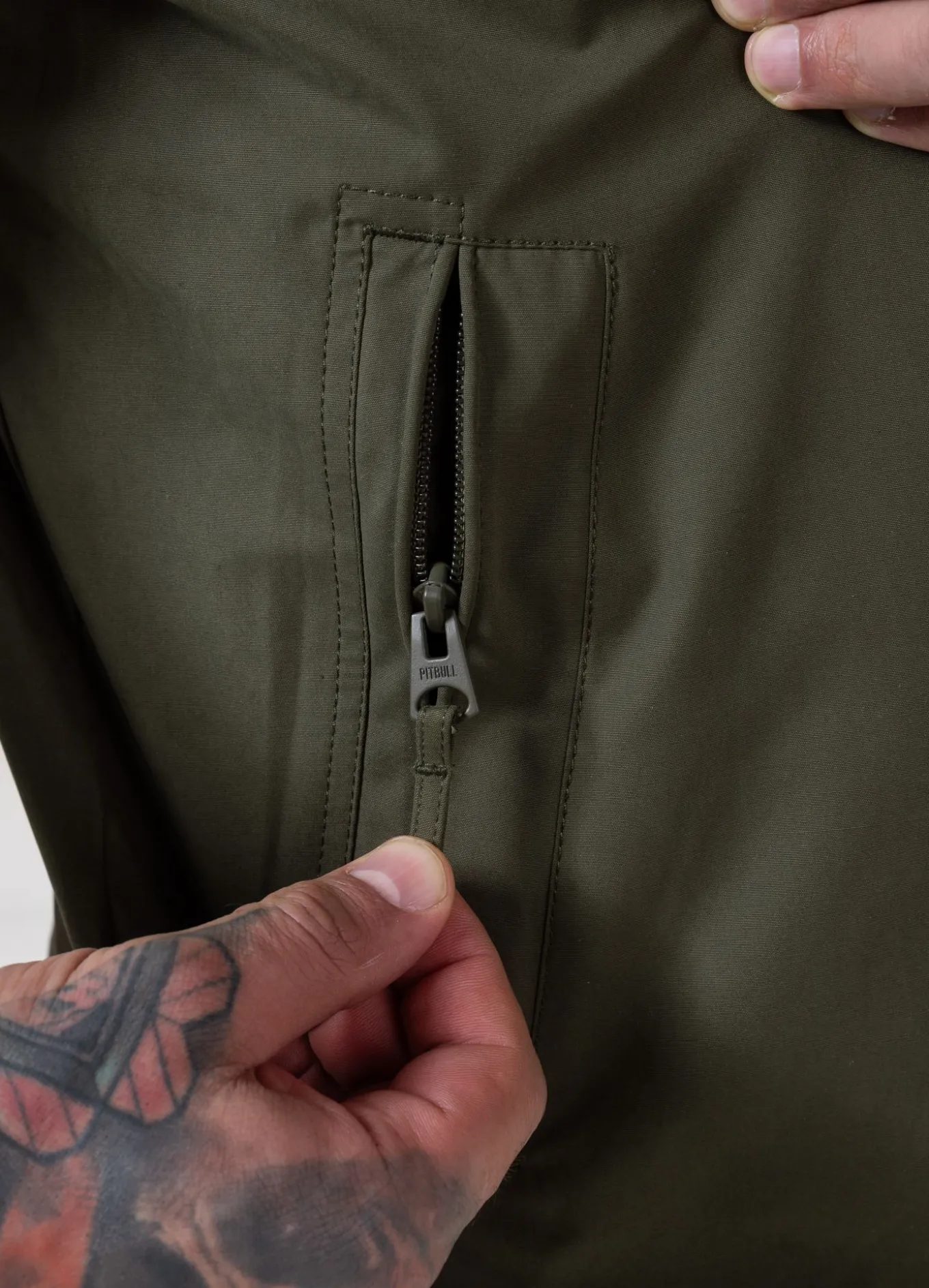Men's hooded jacket Longwood - Olive